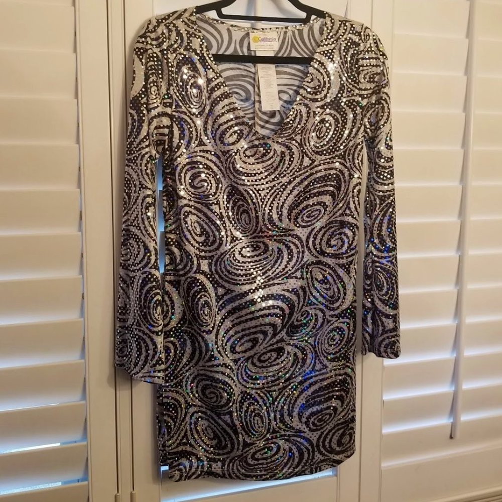EUC | Party Dress | Shimmery | Sequins | Mini Dress | Size L